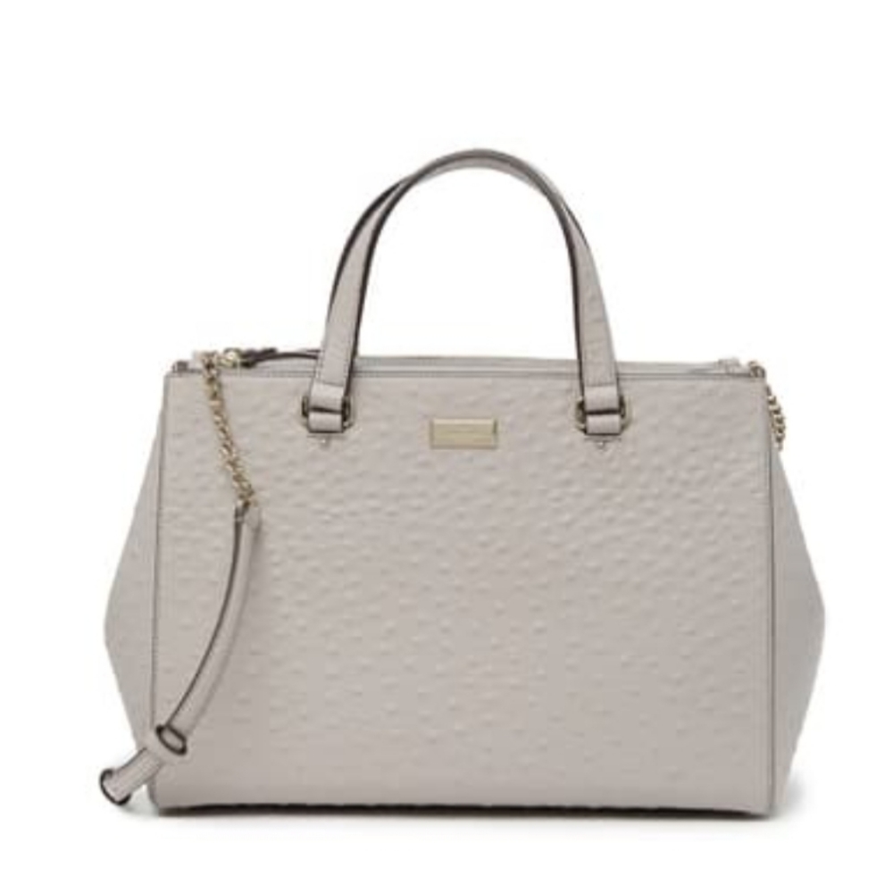 NWT Kate Spade Loden Bristol Ostrich Leather~retail $598